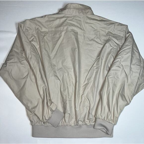 Members Only Jacket Size 42 Beige Khaki Bomber Pockets 1980s Vintage AS IS *READ - Picture 7 of 15